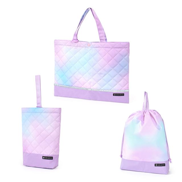 送料無料 【女の子人気ランキングTOP11】入園入学シリーズ バッグ (リフレクター付き)・巾着3点セット 撥水・軽量タイプ