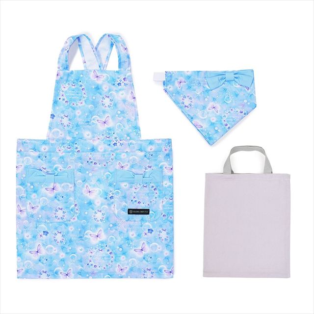新登場 バッククロス子どもエプロン(100～120cm) 2点・3点（手提げバッグ・三角巾）セット【女の子人気ランキングTOP17】