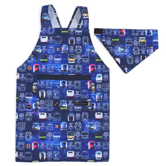 新登場 バッククロス子どもエプロン(100～120cm) 2点・3点（手提げバッグ・三角巾）セット【男の子人気ランキングTOP19】