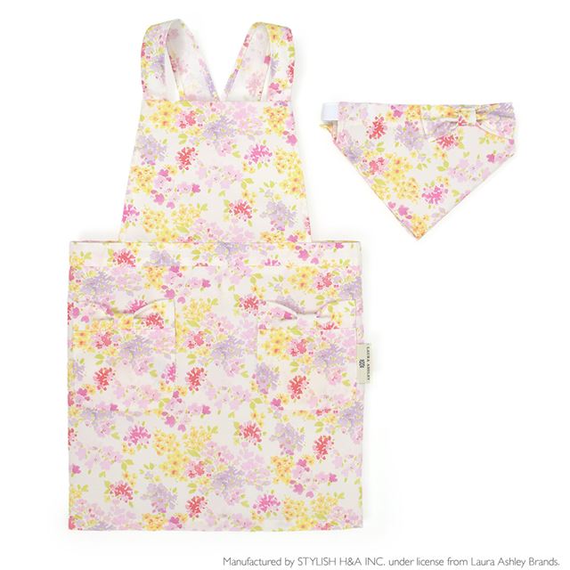 送料無料 【LAURA ASHLEY人気ランキングTOP8】バッククロス子どもエプロン(100～120cm)