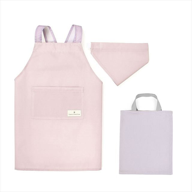 バッククロス子どもエプロン(100～120cm) 2点・3点（手提げバッグ・三角巾）セット【女の子人気ランキングTOP26】