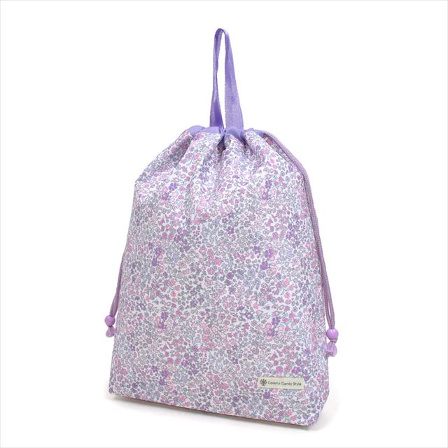 カラフルキャンディスタイルの体操服袋。水を弾く素材だから、汚れに強くお手入れ簡単。水や液体が表面に弾いて滑り落ちるはっ水機能。汚れてもサッと拭くだけお手入れ簡単です。