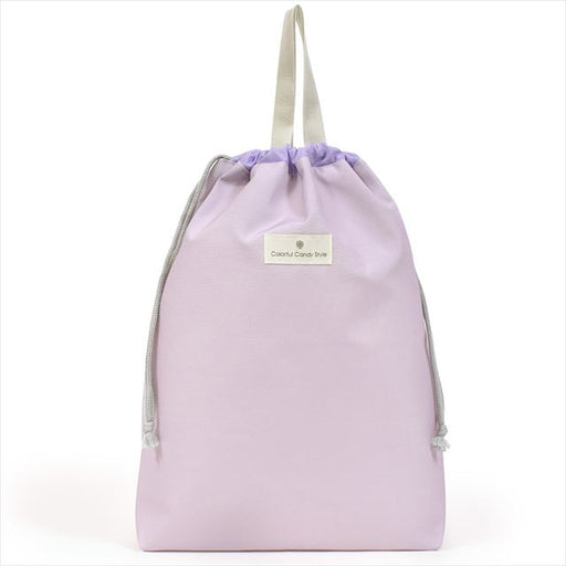 カラフルキャンディスタイルの体操服袋。水を弾く素材だから、汚れに強くお手入れ簡単。水や液体が表面に弾いて滑り落ちるはっ水機能。汚れてもサッと拭くだけお手入れ簡単です。