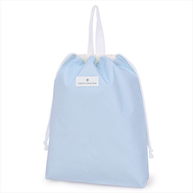 カラフルキャンディスタイルの体操服袋。水を弾く素材だから、汚れに強くお手入れ簡単。水や液体が表面に弾いて滑り落ちるはっ水機能。汚れてもサッと拭くだけお手入れ簡単です。