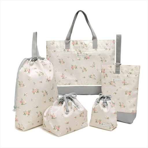 カラフルキャンディスタイルの入園入学5点セット。男の子・女の子兼用で、レッスンバッグ・シューズケース・巾着袋など、通園・通学に大活躍アイテム満載。