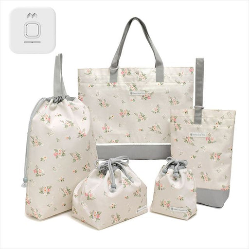 カラフルキャンディスタイルの入園入学5点セット。男の子・女の子兼用で、レッスンバッグ・シューズケース・巾着袋など、通園・通学に大活躍アイテム満載。