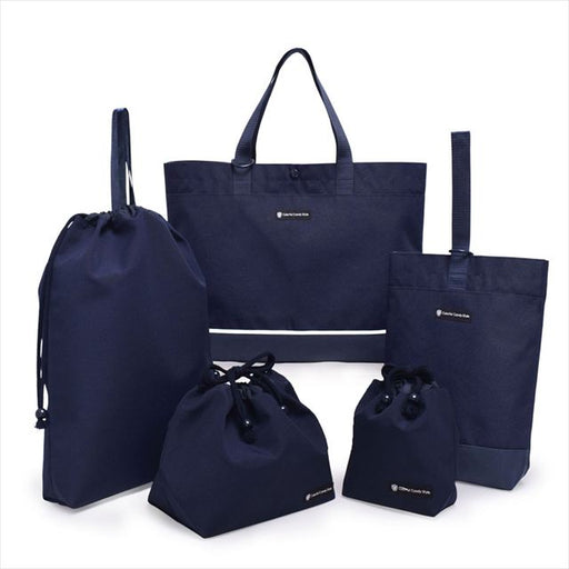 カラフルキャンディスタイルの入園入学5点セット。男の子・女の子兼用で、レッスンバッグ・シューズケース・巾着袋など、通園・通学に大活躍アイテム満載。