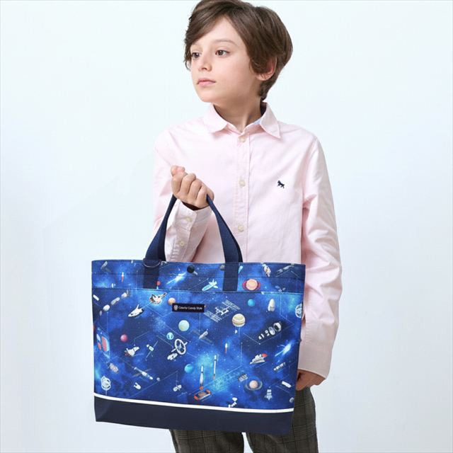 カラフルキャンディスタイルの入園入学5点セット。男の子・女の子兼用で、レッスンバッグ・シューズケース・巾着袋など、通園・通学に大活躍アイテム満載。