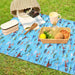 カラフルキャンディスタイルのレジャーシート。こども2~3人用のレジャーサイズ。男の子と女の子兼用で運動会、遠足などで大活躍。