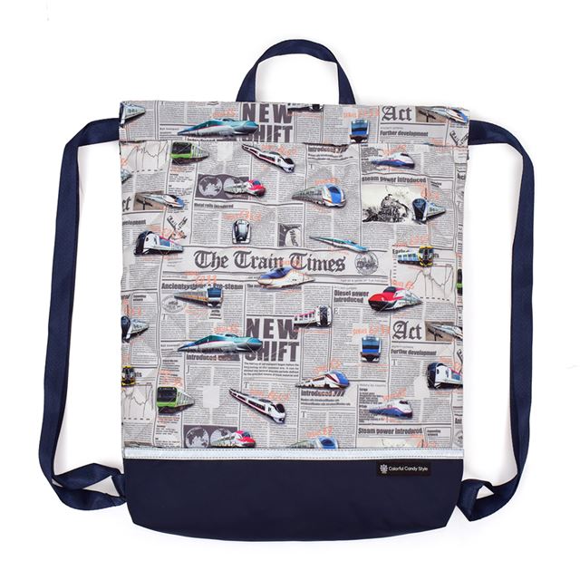 カラフルキャンディスタイルのナップサック。水や液体が表面に弾いて滑り落ちるはっ水機能。汚れてもサッと拭くだけお手入れ簡単です。