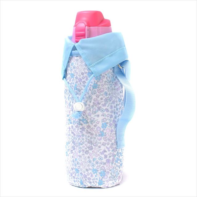 カラフルキャンディスタイルの水筒カバー。肩掛けできるショルダーベルト付き。男の子と女の子兼用で旅行、遠足でも大活躍。