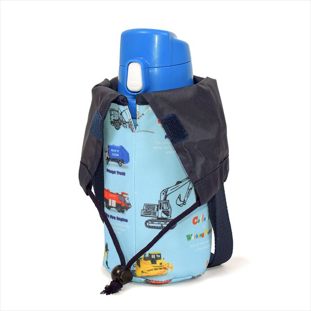 カラフルキャンディスタイルの水筒カバー。肩掛けできるショルダーベルト付き。男の子と女の子兼用で旅行、遠足でも大活躍。