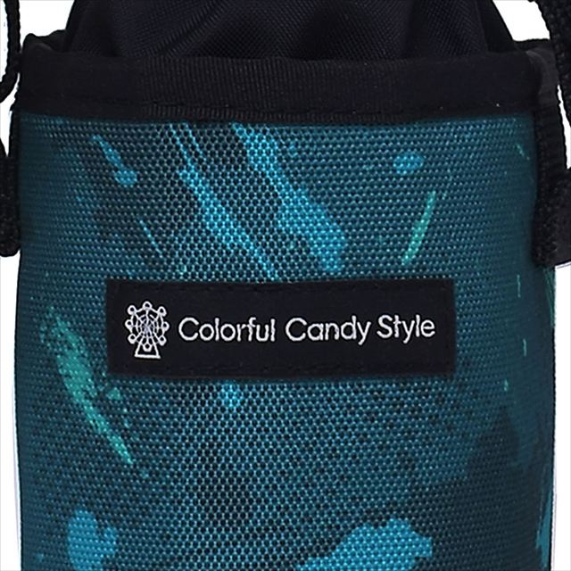 カラフルキャンディスタイルのペットボトルホルダー。子供用で、肩掛けができるショルダーベルト付き。保冷機能有り。男の子と女の子兼用で大活躍。