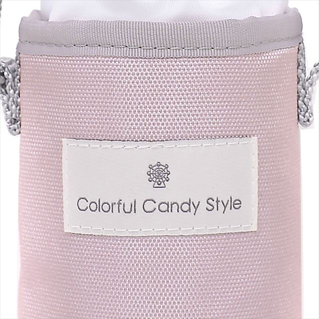 カラフルキャンディスタイルのペットボトルホルダー。子供用で、肩掛けができるショルダーベルト付き。保冷機能有り。男の子と女の子兼用で大活躍。