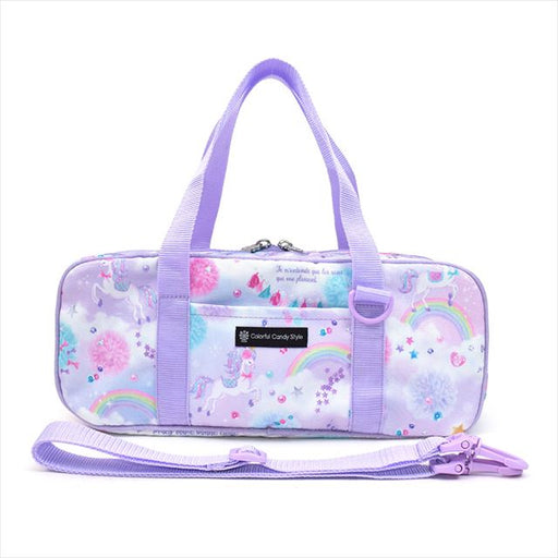 カラフルキャンディスタイルの絵の具セット。水彩絵の具入り、ショルダーベルト付きで便利。男の子と女の子兼用で大活躍。