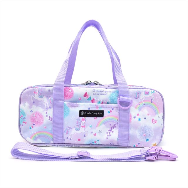 カラフルキャンディスタイルの絵の具セット。水彩絵の具入り、ショルダーベルト付きで便利。男の子と女の子兼用で大活躍。