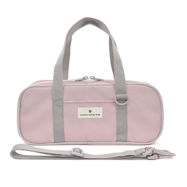 カラフルキャンディスタイルの絵の具バッグ。通気性抜群のメッシュ素材、ショルダーベルト付きで便利。男の子と女の子兼用で大活躍。