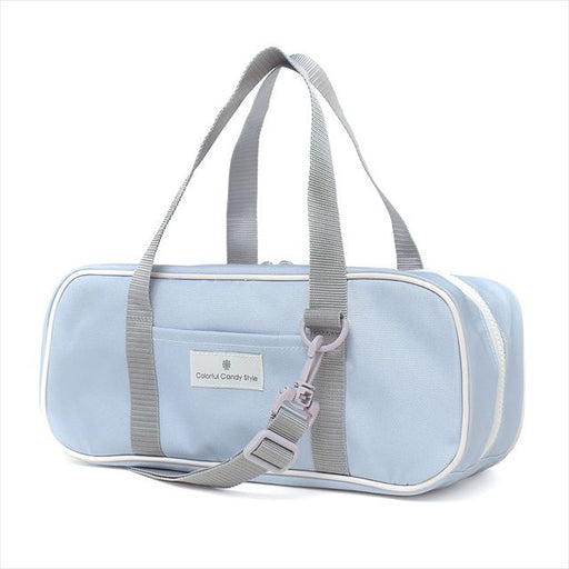 カラフルキャンディスタイルの絵の具バッグ。通気性抜群のメッシュ素材、ショルダーベルト付きで便利。男の子と女の子兼用で大活躍。