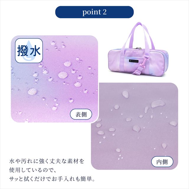 カラフルキャンディスタイルの絵の具セット。水彩絵の具入り、ショルダーベルト付きで便利。男の子と女の子兼用で大活躍。