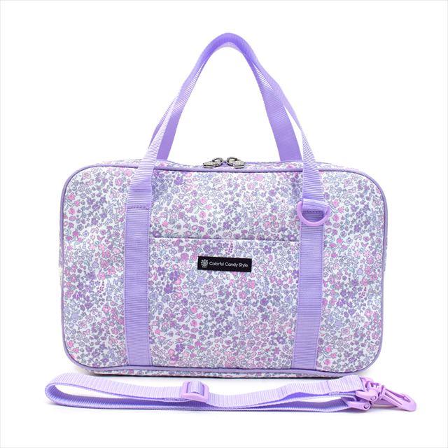 カラフルキャンディスタイルの書道セット。ショルダーベルト付きで、呉竹の書道用具入り。男の子と女の子兼用で大活躍。