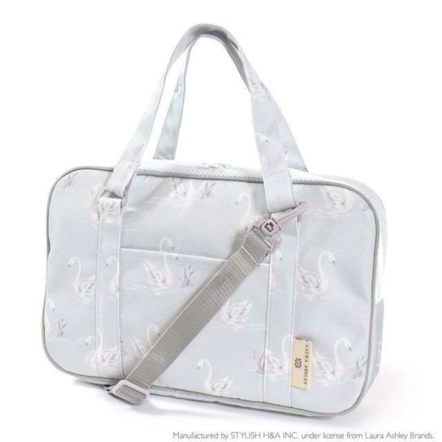 送料無料 LAURA ASHLEY 書道・習字バッグ 撥水・軽量タイプ (呉竹製