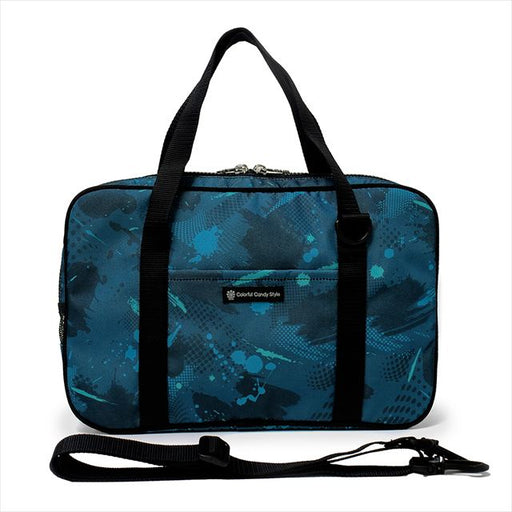 カラフルキャンディスタイルの書道セット。ショルダーベルト付きで、呉竹の書道用具入り。男の子と女の子兼用で大活躍。