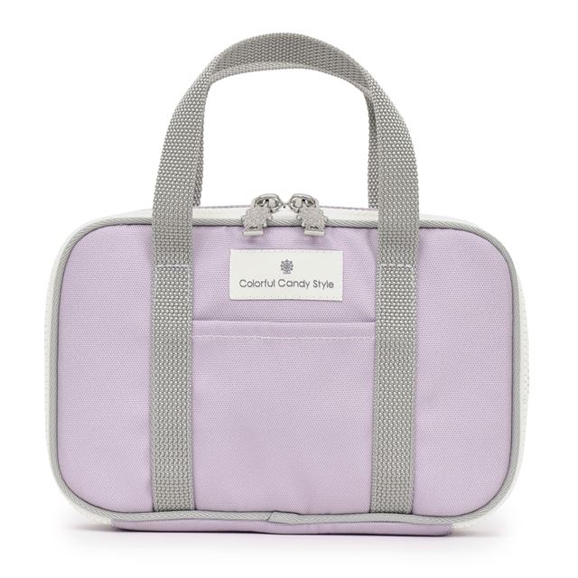 カラフルキャンディスタイルの裁縫セット。中身を固定できるゴムバンド付きなので、気になるカチャカチャ音やお道具が傷つくのを防ぎます。