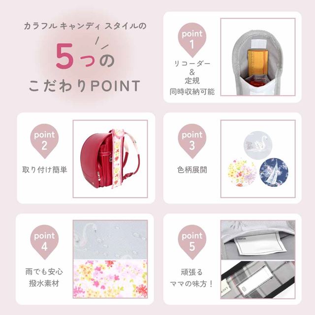 LAURA ASHLEY リコーダーケース 撥水・軽量タイプ Amelie
