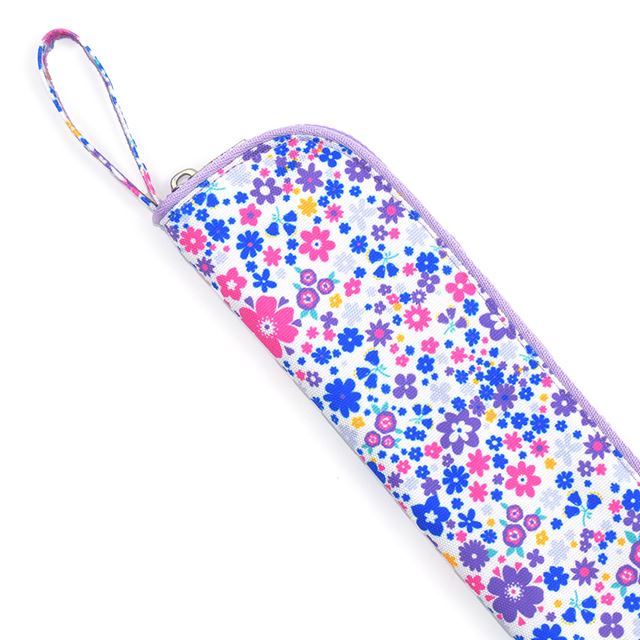 そろばんケース 撥水・軽量タイプ フラワー模様のエアリーシャワー