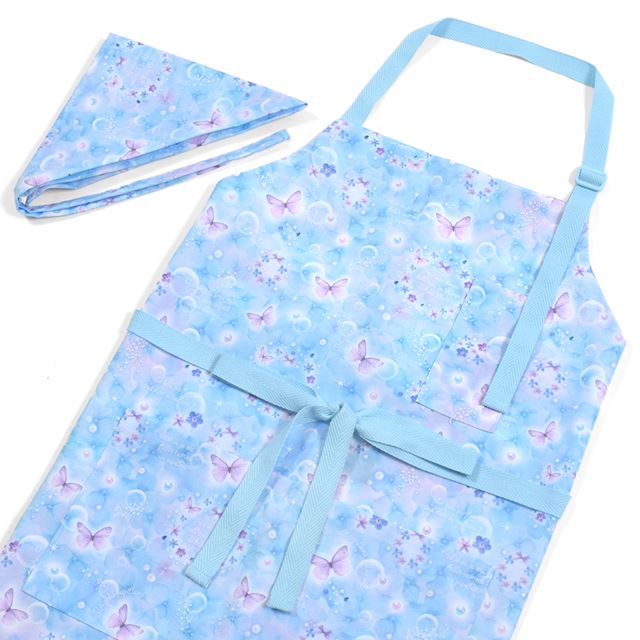 新登場 エプロン(150～170cm) 2点・3点（手提げバッグ・三角巾）セット【女の子人気ランキングTOP18】