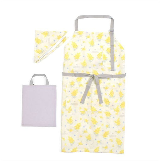 カラフルキャンディスタイルのエプロン（150cm-フリーサイズ）。結びやすいひも付きの三角巾がセット