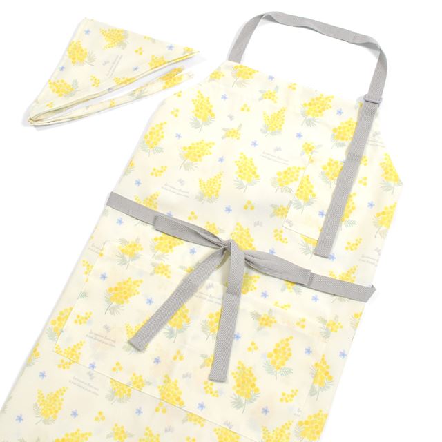 【くすみコレクション人気TOP21】エプロン(150～170cm) 三角巾付き