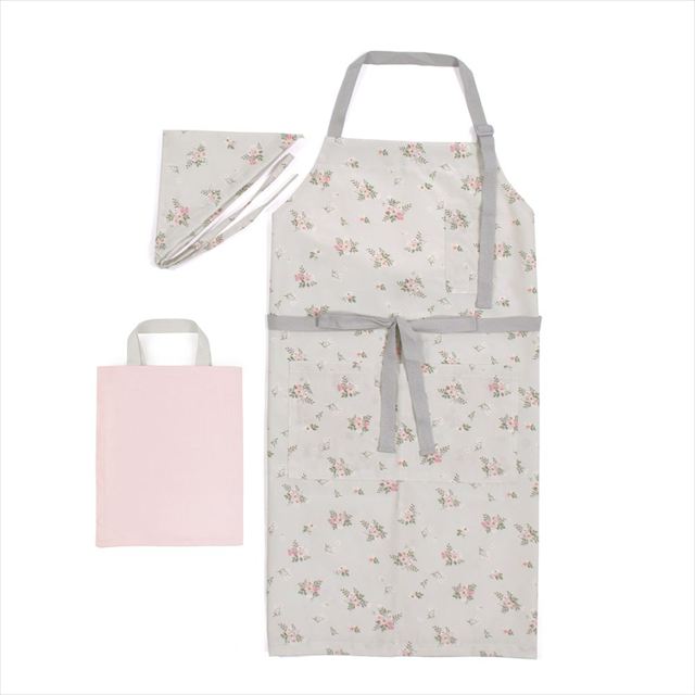 新登場 エプロン(150～170cm) 2点・3点（手提げバッグ・三角巾）セット【女の子人気ランキングTOP18】