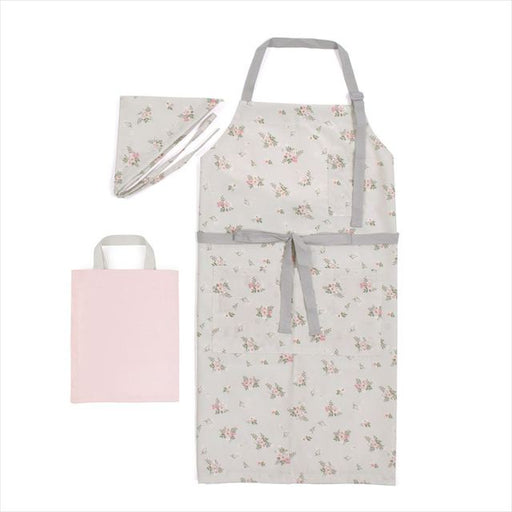 カラフルキャンディスタイルのエプロン（150cm-フリーサイズ）。結びやすいひも付きの三角巾がセット