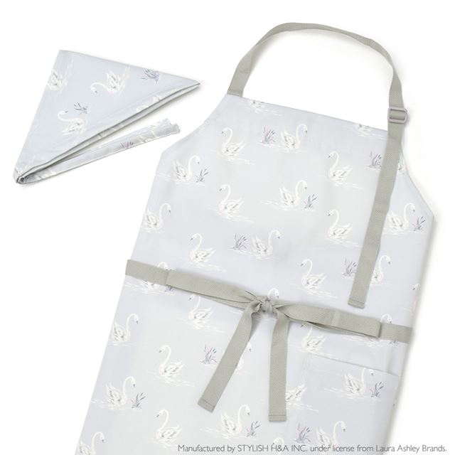 送料無料 【LAURA ASHLEY人気ランキングTOP6】エプロン(150～170cm)三角巾付き