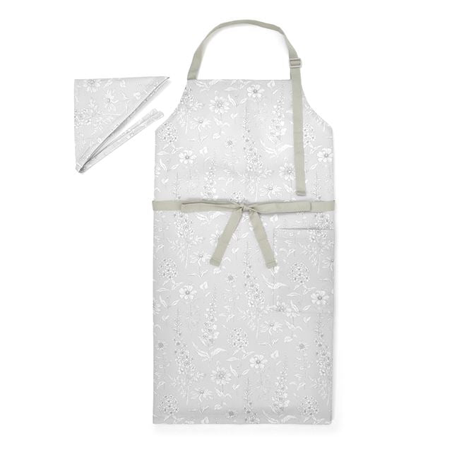 カラフルキャンディスタイルのエプロン（150cm-フリーサイズ）。結びやすいひも付きの三角巾がセット