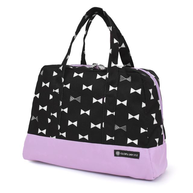 送料無料 セミボストン (プールバッグ) 撥水・軽量タイプ リボンシルエット