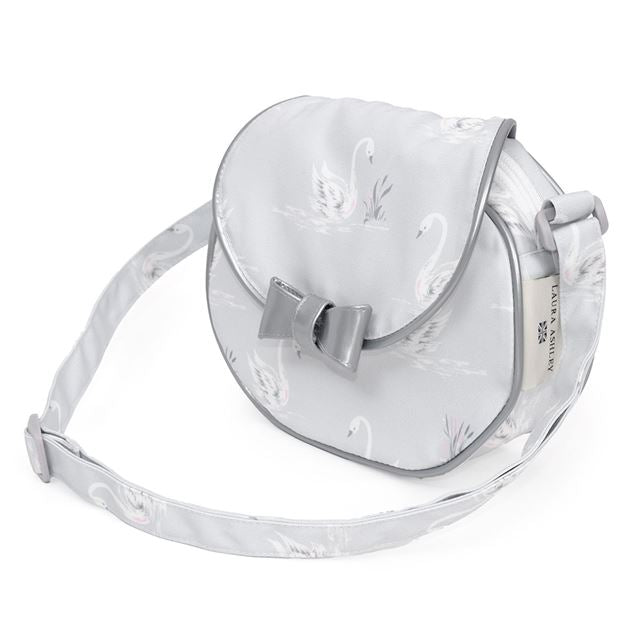 カラフルキャンディスタイルの持って可愛い丸型ポシェット。リボンのチャームがアクセント