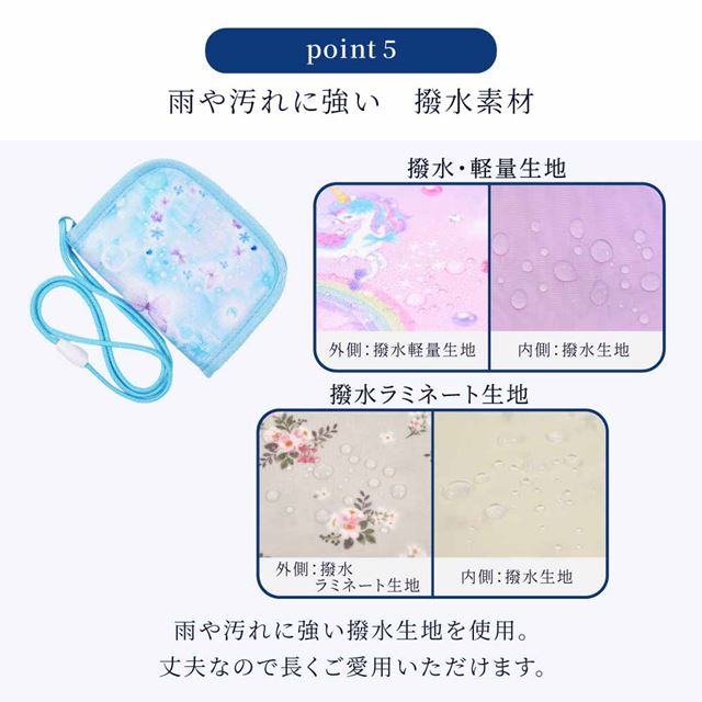 カラフルキャンディスタイルのコインケース。首掛け可能で、ファスナータイプの子供用の小銭入れ。男の子と女の子兼用でお出掛けでも大活躍。