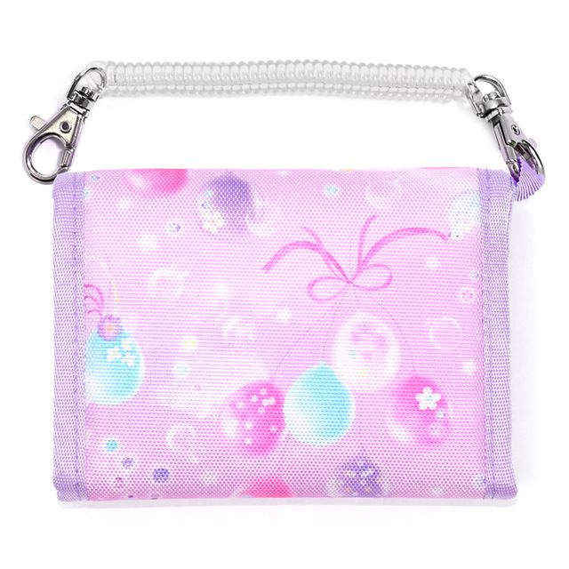 カラフルキャンディスタイルの財布。子供用で、三つ折りで子供用。小学生に人気のキッズウォレット。男の子と女の子兼用で大活躍。