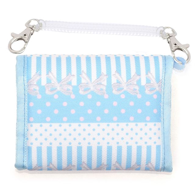 カラフルキャンディスタイルの財布。子供用で、三つ折りで子供用。小学生に人気のキッズウォレット。男の子と女の子兼用で大活躍。