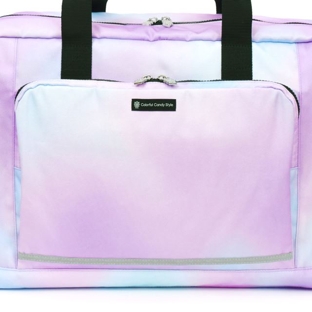 カラフルキャンディスタイルのボストンバッグ。スポーツ合宿や部活動、林間学校、修学旅行はもちろん、アウトドアや防災用としても大活躍。