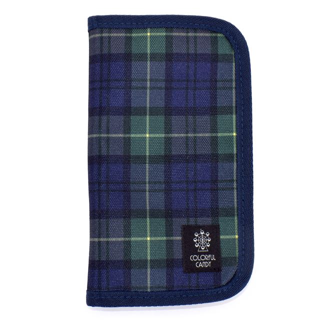 彫刻刀ケース(ケースのみ) 撥水・軽量タイプ タータンチェック・ダーク