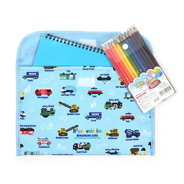 カラフルキャンディスタイルの連絡袋(B5サイズ)。学校で使用する一般的なB5ノートが収納OK。整理整頓の習慣付けにもなります