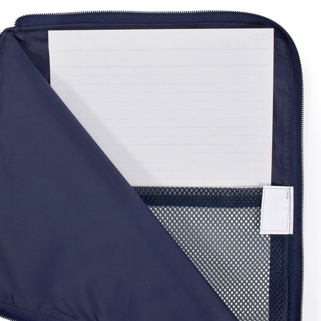 カラフルキャンディスタイルの連絡袋(A4サイズ)。A4クリアファイル、プリント類をすっきり収納。内側に中身が見えるメッシュポケット付き