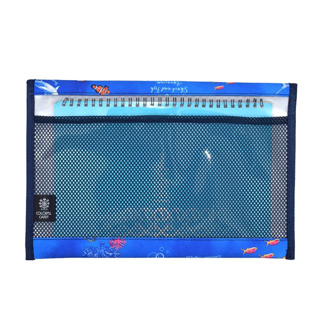 カラフルキャンディスタイルの連絡袋(B5サイズ)。学校で使用する一般的なB5ノートが収納OK。整理整頓の習慣付けにもなります