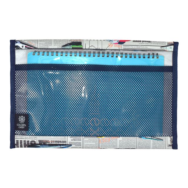 カラフルキャンディスタイルの連絡袋(B5サイズ)。学校で使用する一般的なB5ノートが収納OK。整理整頓の習慣付けにもなります