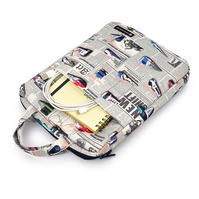 タブレット・パソコンケース (11インチ) 撥水・軽量タイプ 新幹線と鉄道ワールド・グレー