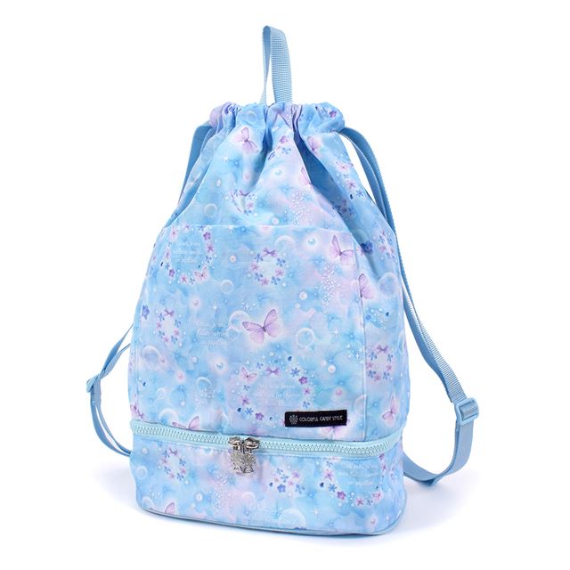 【女の子人気ランキングTOP10】ランドセルの上から背負えるナップサック(ポケット付き)  撥水ノーアイロン