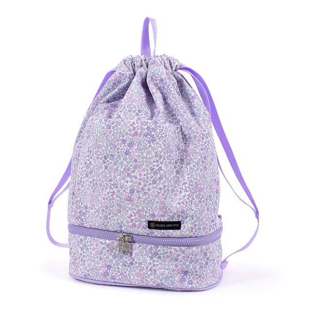 【女の子人気ランキングTOP10】ランドセルの上から背負えるナップサック(ポケット付き)  撥水ノーアイロン